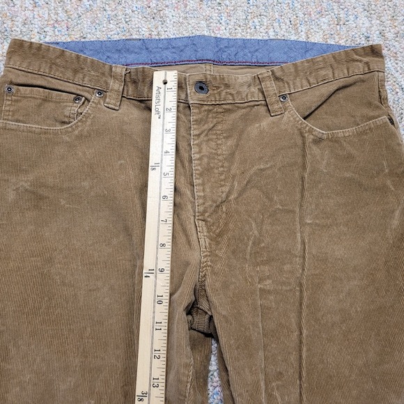 LL Bean Pants Mens 36x30 Brown Corduroy Standard Fit Trousers Hiking Outdoor - Picture 4 of 11